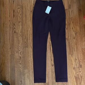 Worth Merlot Double Knit Crepe Mason Pants Women’s Sz 0 NWT